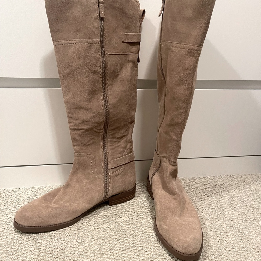 Size 12 Franco Sarto Tall Suede Boots